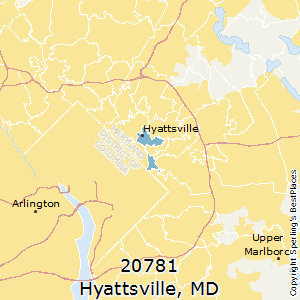 Hyattsville,Maryland County Map