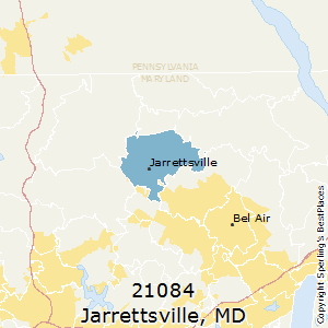 Jarrettsville,Maryland County Map