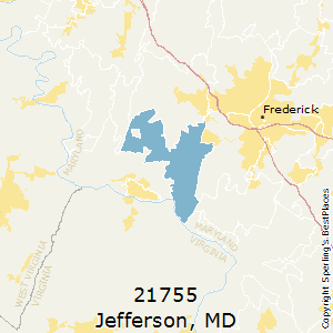 Jefferson,Maryland County Map