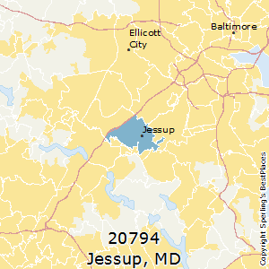Jessup,Maryland(20794) Zip Code Map
