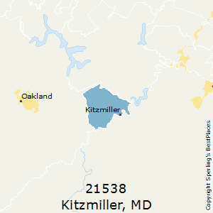 Kitzmiller,Maryland County Map