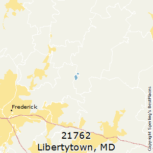 Libertytown,Maryland County Map