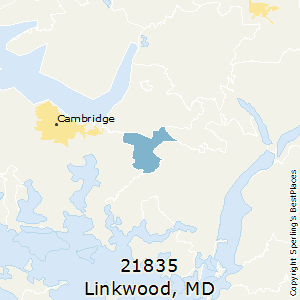 Linkwood,Maryland County Map