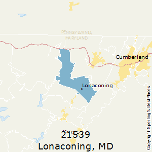 Lonaconing,Maryland County Map