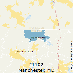 Manchester,Maryland County Map