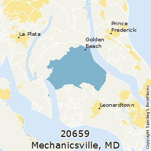 Mechanicsville,Maryland County Map