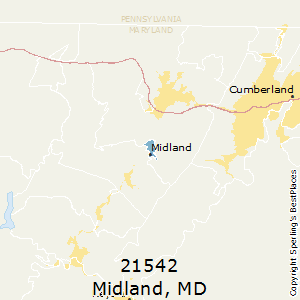 Midland,Maryland County Map