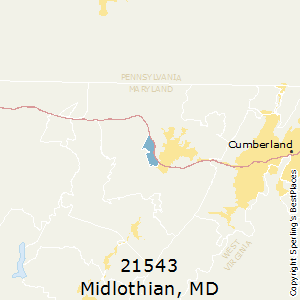 Midlothian,Maryland County Map