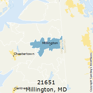 Millington,Maryland County Map