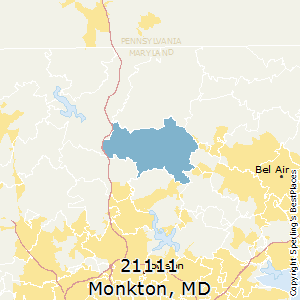 Monkton,Maryland County Map