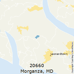 Morganza,Maryland County Map