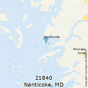 Nanticoke,Maryland County Map