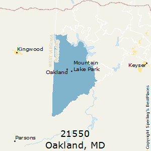 Oakland,Maryland County Map