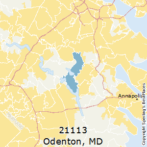 Odenton,Maryland County Map