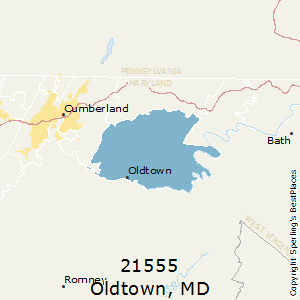 Oldtown,Maryland County Map