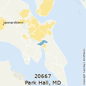 Park_Hall,Maryland County Map