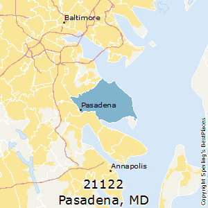 Pasadena,Maryland County Map