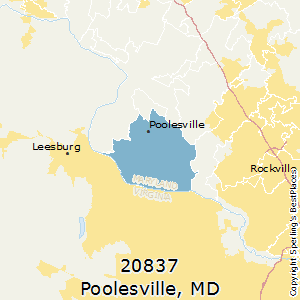 Poolesville,Maryland County Map