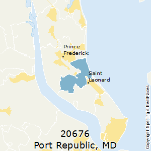 Port_Republic,Maryland County Map