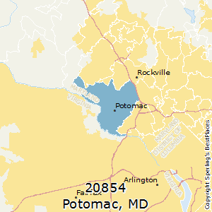 Potomac,Maryland County Map