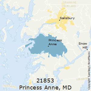 Princess_Anne,Maryland County Map