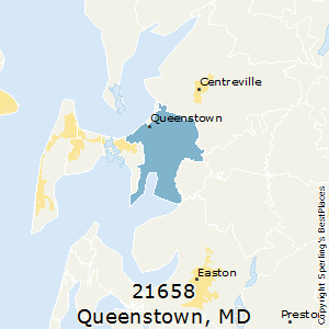 Queenstown,Maryland County Map