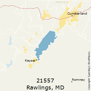 Rawlings,Maryland County Map