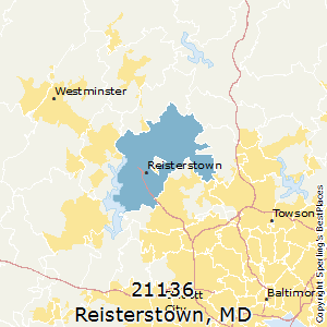 Reisterstown,Maryland County Map