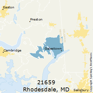 Rhodesdale,Maryland County Map