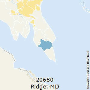 Ridge,Maryland County Map