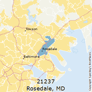 Rosedale,Maryland County Map