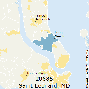 Saint_Leonard,Maryland County Map