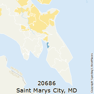 Saint_Marys_City,Maryland County Map