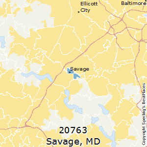Savage,Maryland County Map