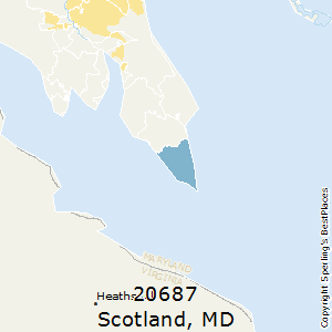 Scotland,Maryland County Map