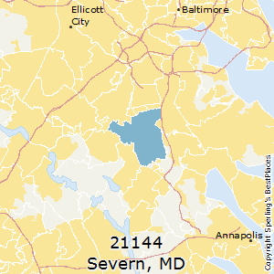 Severn,Maryland County Map
