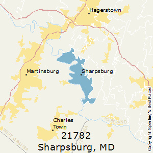 Sharpsburg,Maryland County Map