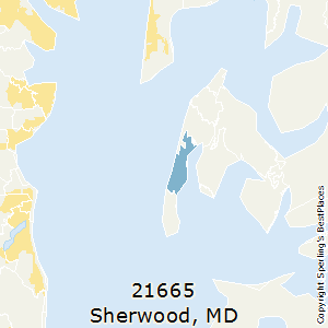 Sherwood,Maryland County Map