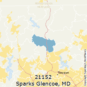 Sparks_Glencoe,Maryland County Map