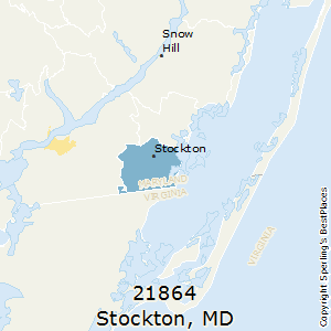 Stockton,Maryland County Map