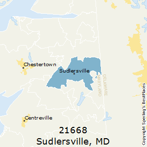 Sudlersville,Maryland County Map