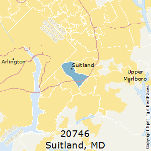 Suitland,Maryland County Map