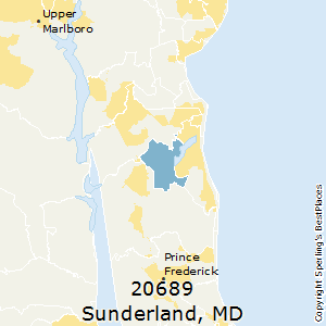 Sunderland,Maryland County Map
