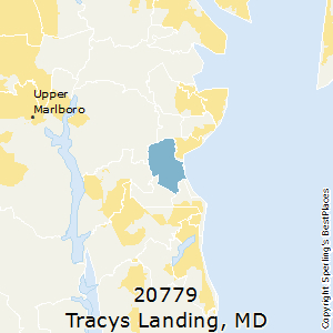 Tracys_Landing,Maryland County Map