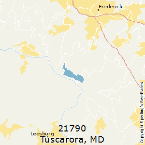 Tuscarora,Maryland County Map