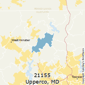 Upperco,Maryland County Map