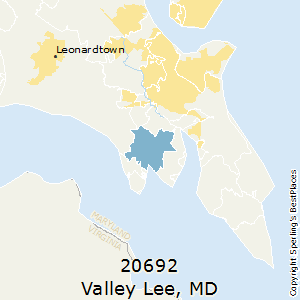 Valley_Lee,Maryland County Map