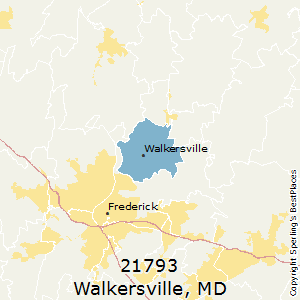 Walkersville,Maryland County Map