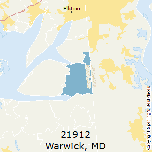 Warwick,Maryland County Map