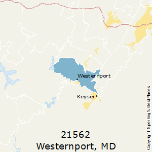 Westernport,Maryland County Map